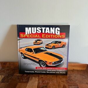 Mustang Special Editions Hardcover Book - Black & Orange Cover